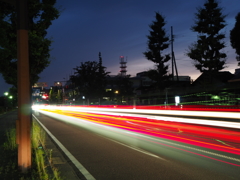 車の軌跡