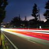 車の軌跡