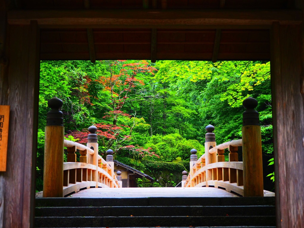 二荒山神社の庭園