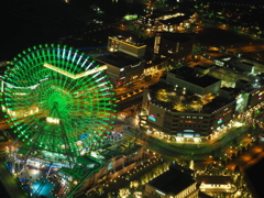 横浜ランドマークタワーからの夜景。