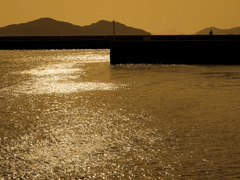 松浦市福島の防波堤