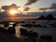 夕日