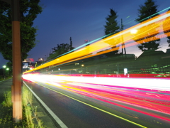 車の軌跡