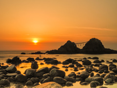 二見ヶ浦の夕日