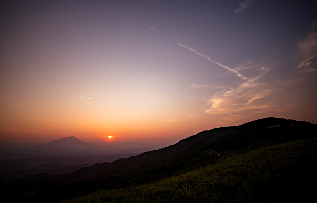 七夕の日の夕陽