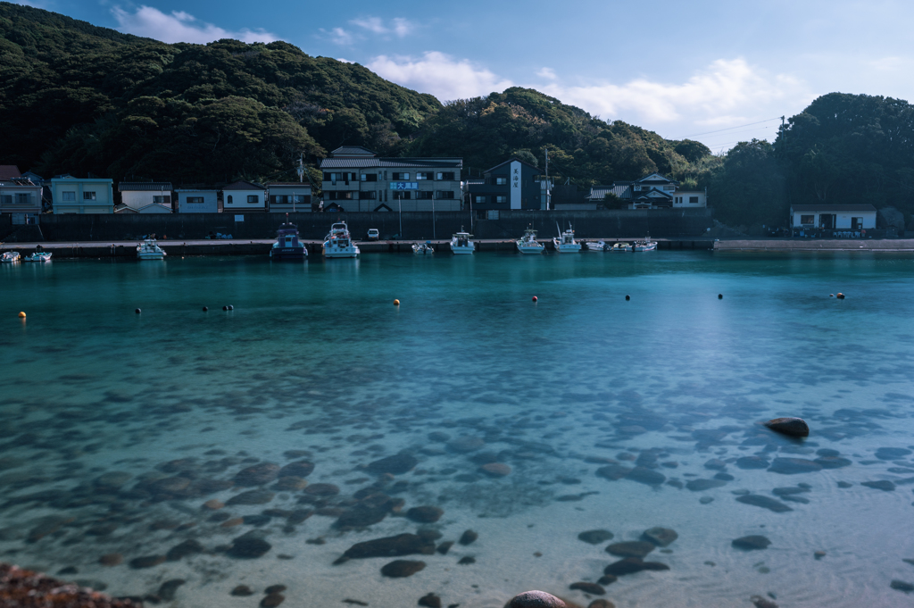 柏島の青い海