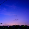 紫の夕焼け