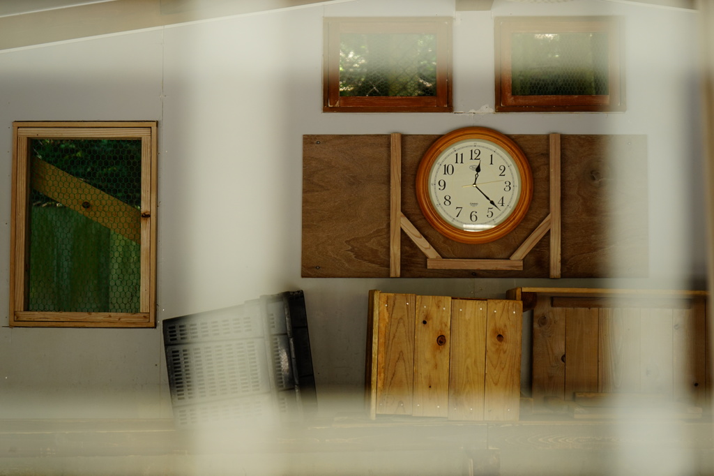 ウサギ小屋の古時計