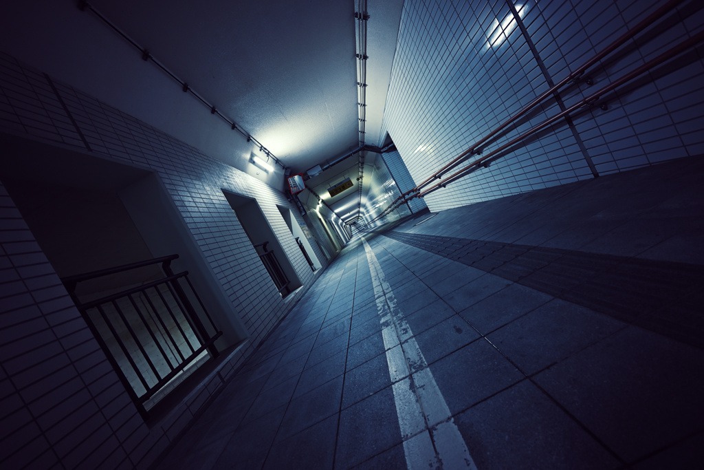 at night