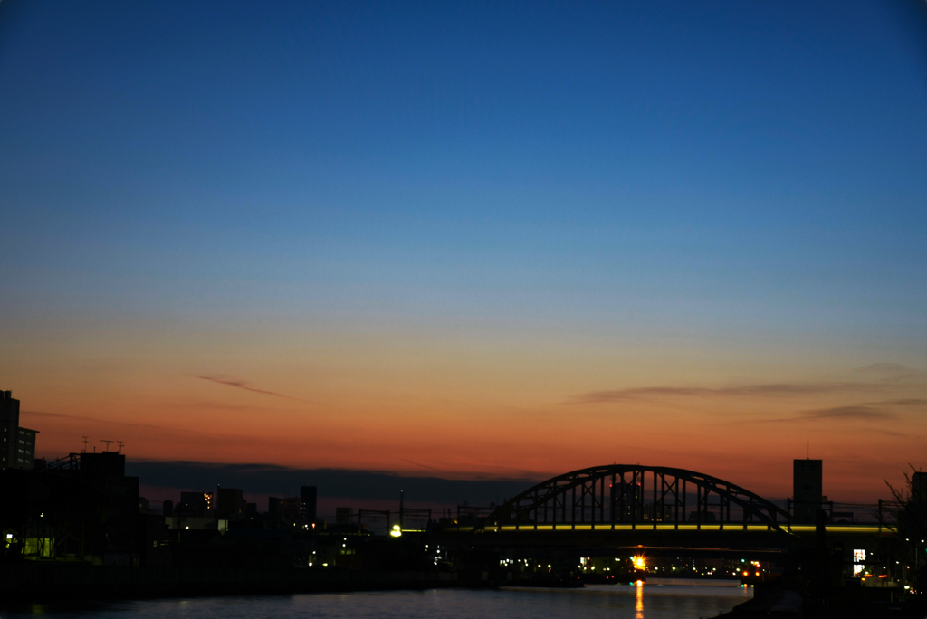 ゴルフ帰りの夕焼け(￣^￣)