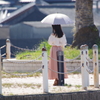 日傘の女性