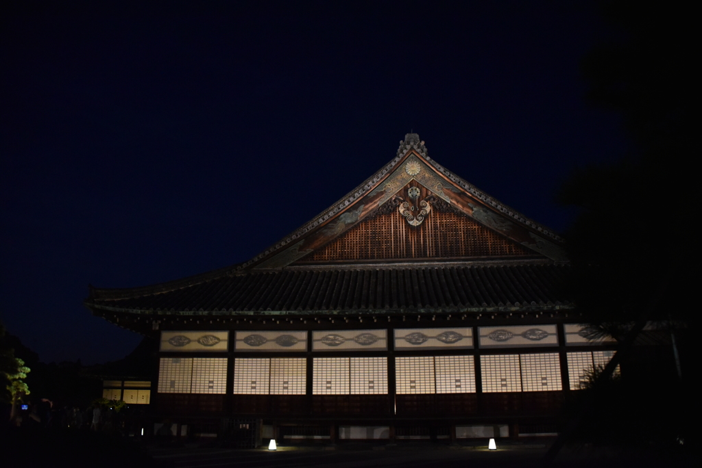 夜の二条城