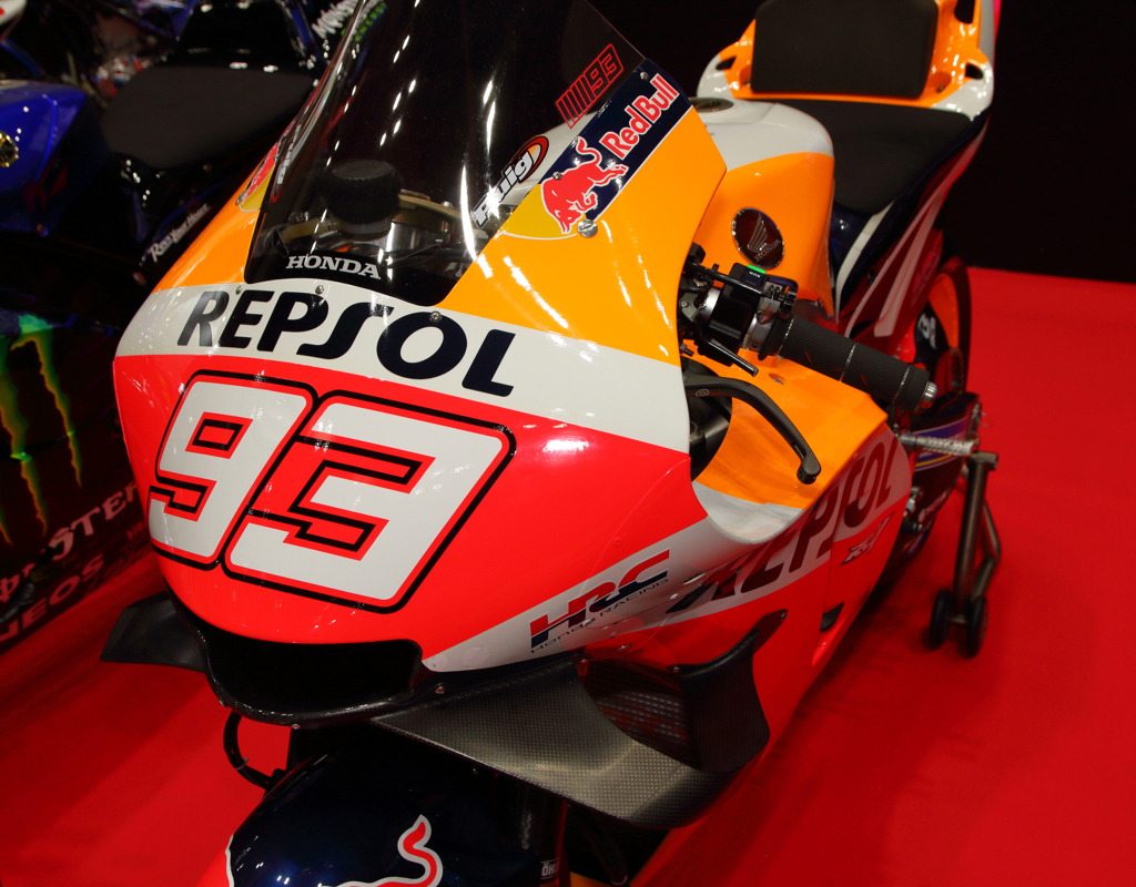 モーターサイクルショー2022　RC213V　マルケス車2