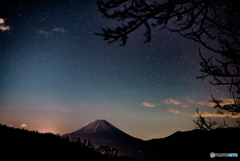 初・星空×富士山