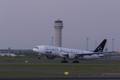 Take off of "STAR ALLIANCE" .