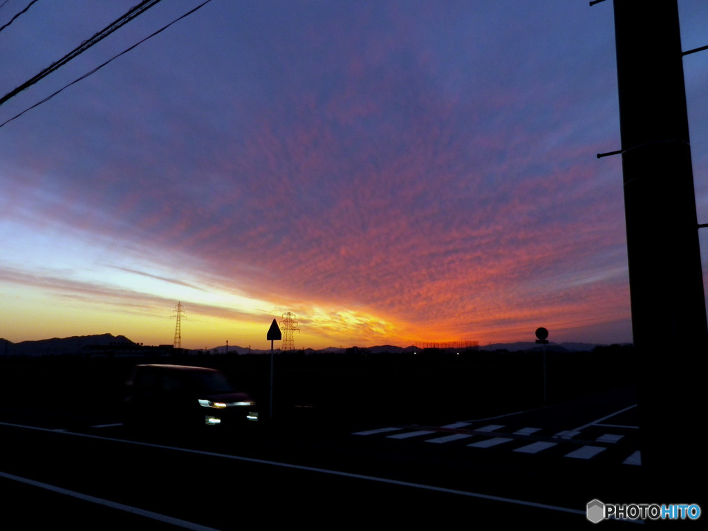 夕暮れ