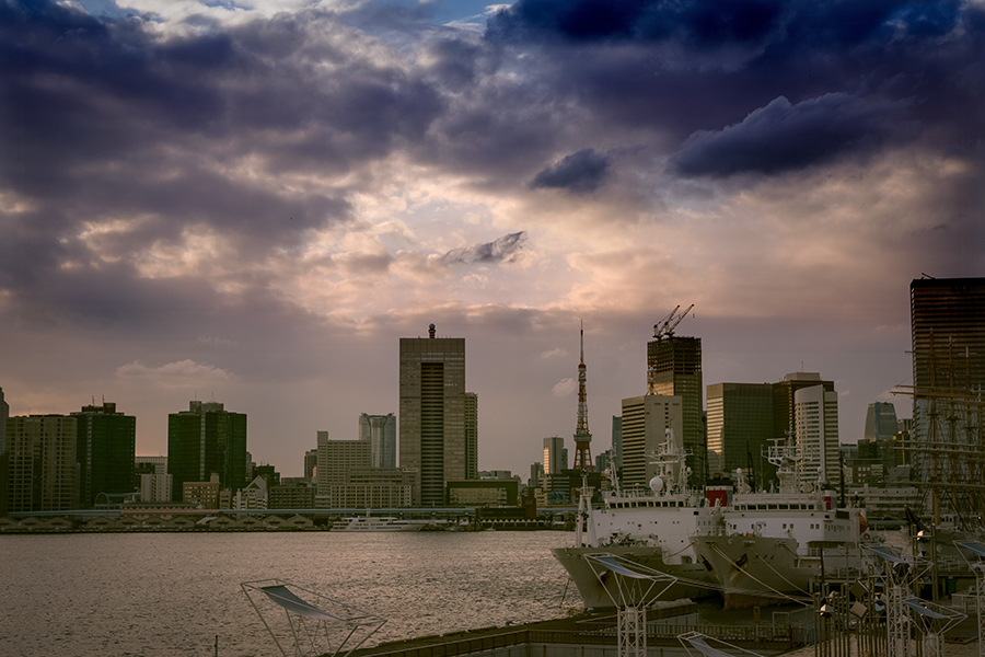 DSC07829. 晴海桟橋夕景