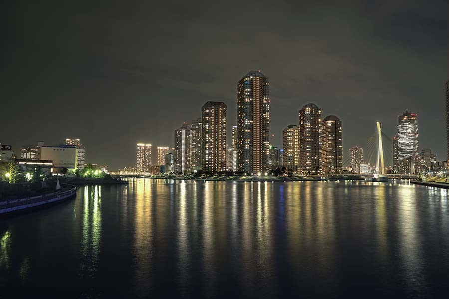 DSC07168 永代橋より見えた夜景