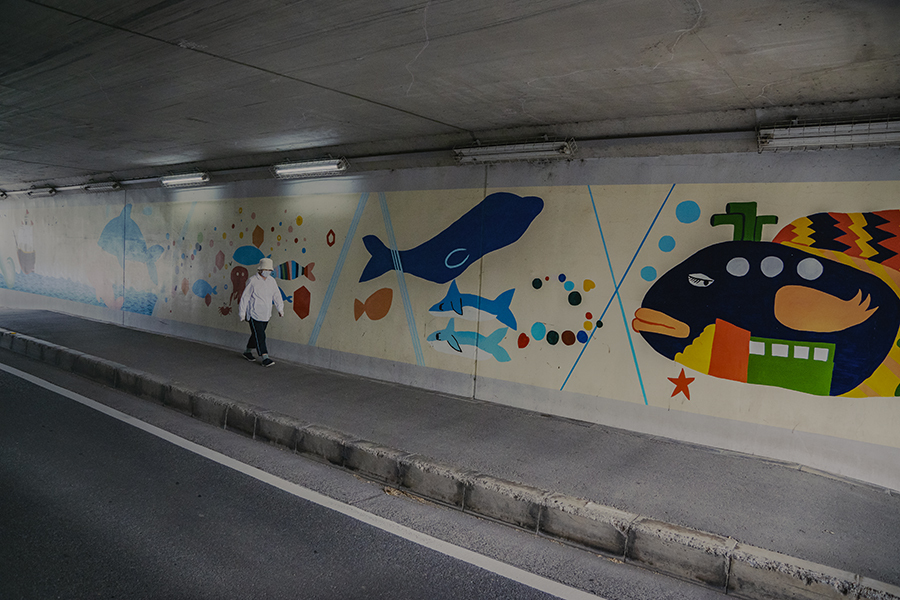 DSC03995  国道四号アンダーパスのさかな君たちです
