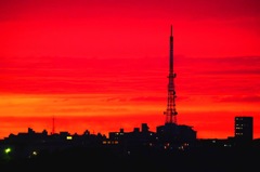 いつもの夕陽
