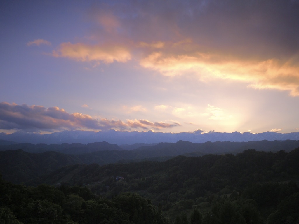 優しい夕焼け