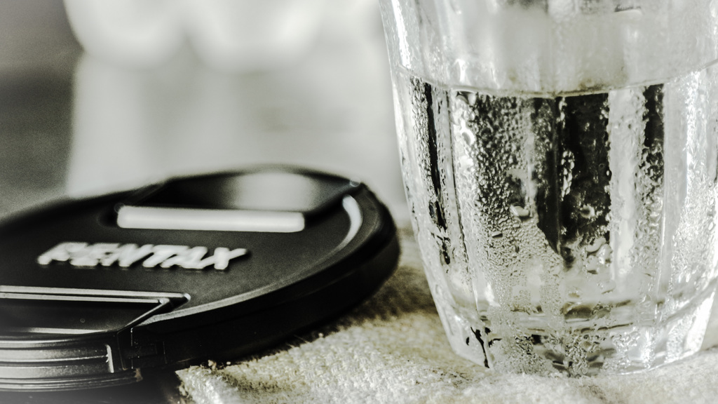 超望遠で冷酒を・・