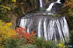 茨城・袋田の滝紅葉１