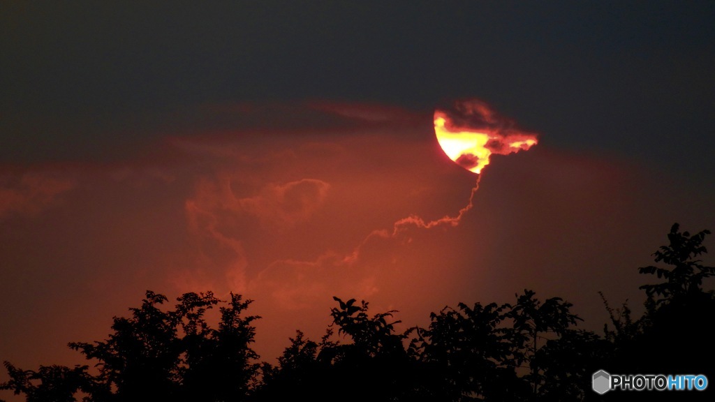 夕日