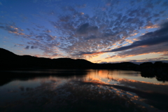 広沢池の夜明け