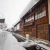 豪雪の飛騨古川町並み