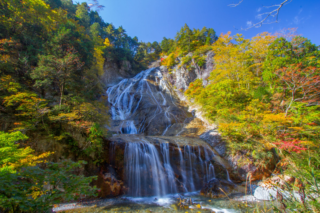 紅葉の姥ヶ滝