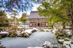 雪の摩頂山国泰寺