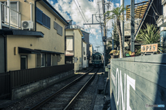 砂混じりの線路