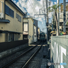 砂混じりの線路