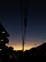 帰り道。