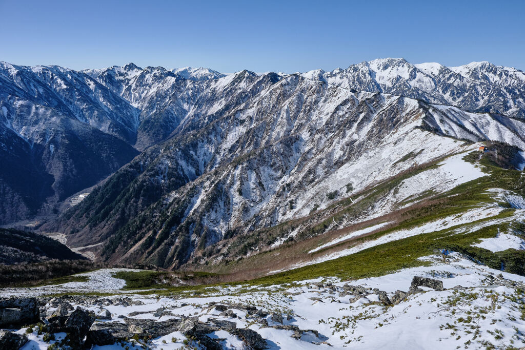 雪の峰々