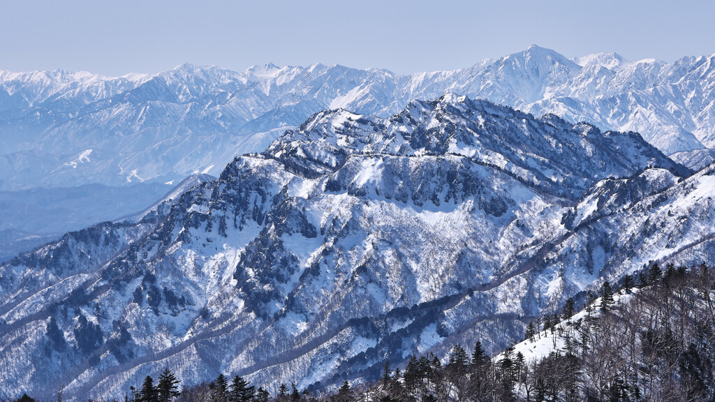 戸隠山と北アルプス③