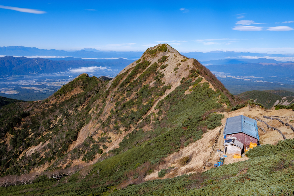 権現岳と権現小屋