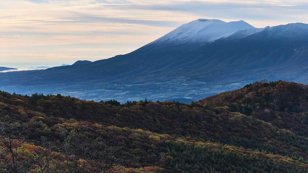 浅間山冠雪