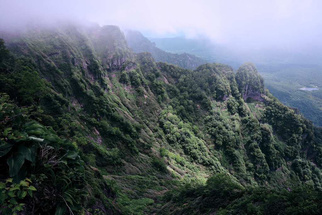 雲隠れの岩稜