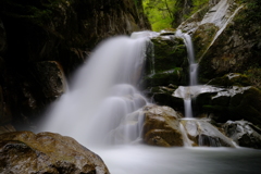 水しぶきの先には