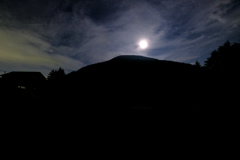 月夜の編笠山
