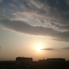 先日の夕日
