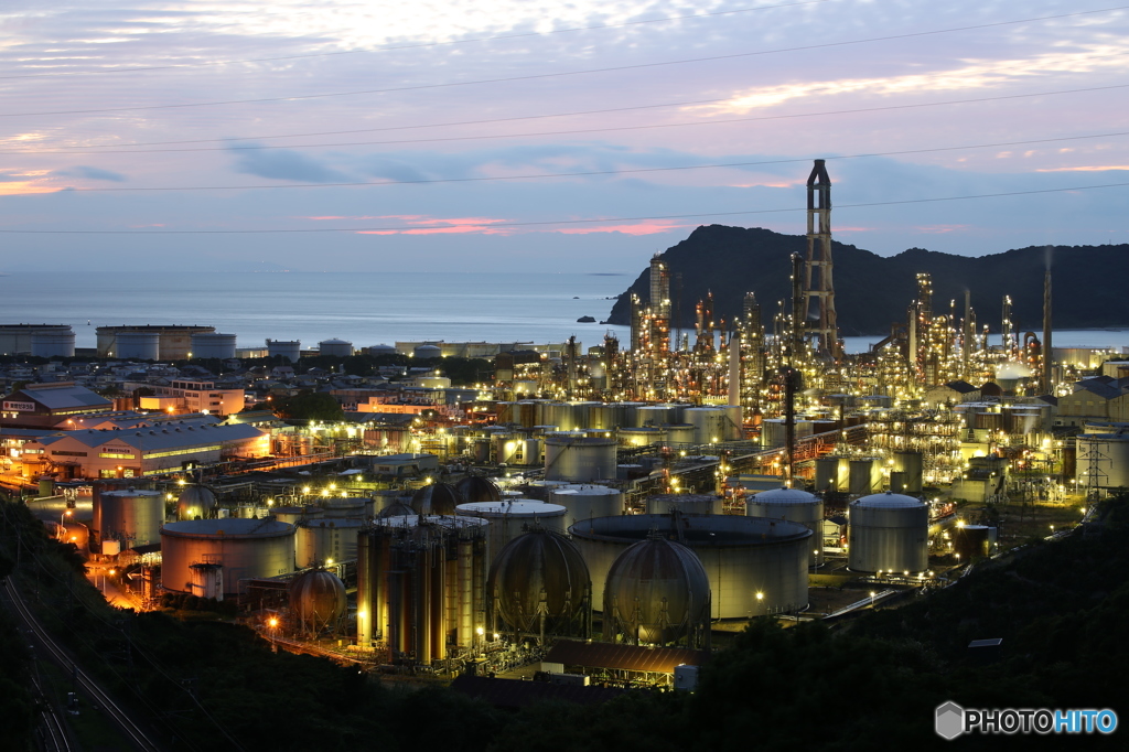 和歌山工場夜景㏌東燃ゼネラル