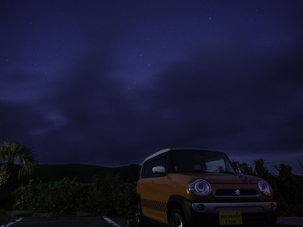 愛車HUSTLERと星景(・・?