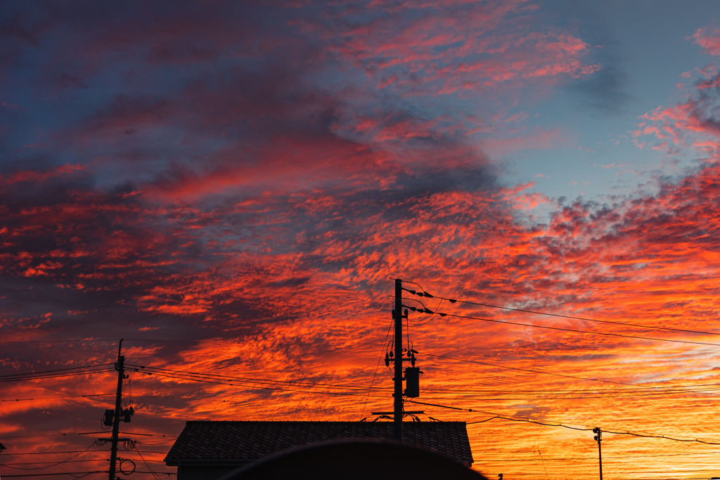 秋の夕焼け2