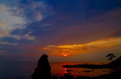 横須賀立石の夕焼け
