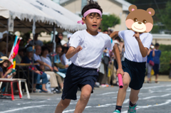 運動会に駆り出されたカメラマン