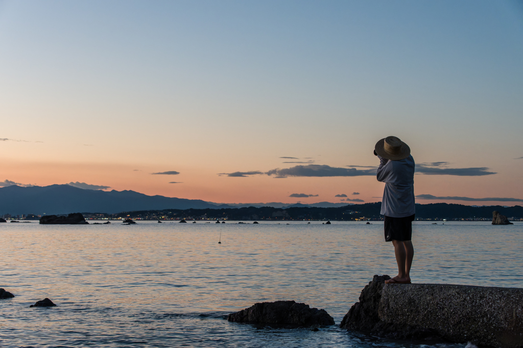 葉山の夕暮れ