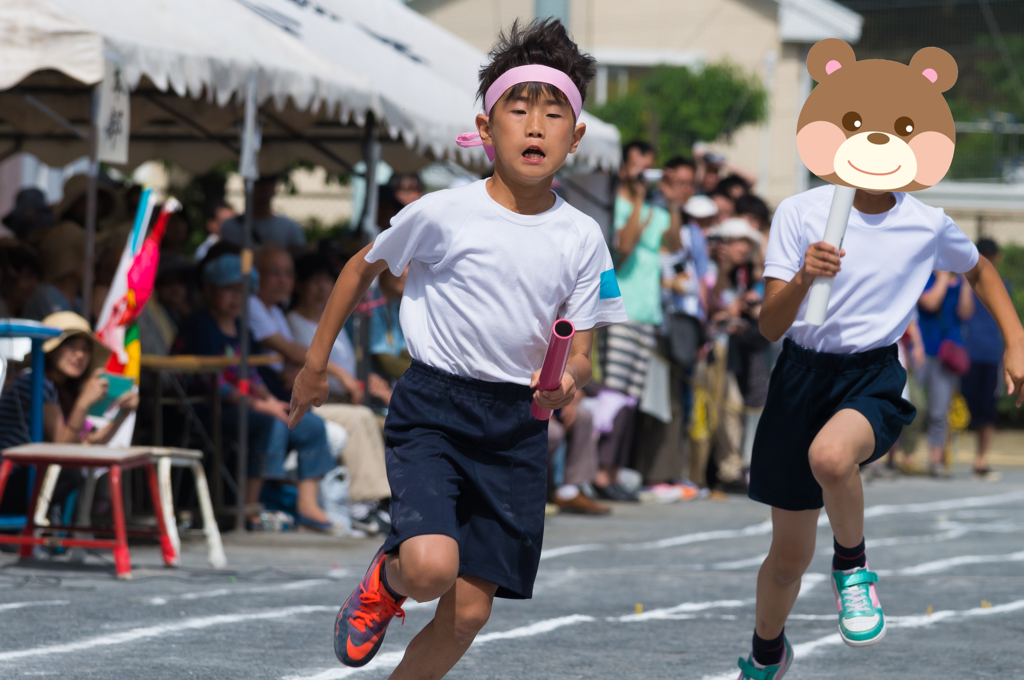 運動会に駆り出されたカメラマン